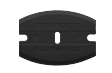 Scraperite afgerond schraapmes zwart